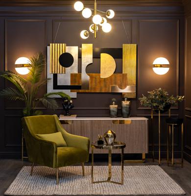 Потолочный светильник Garda Decor 92EL-YG20082-8P Лампа потолочная латунь,стекло молоч.d.80*h.51см арт. 92EL-YG20082-8P