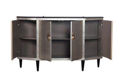 Комод Garda Decor ART-N2911-S Комод серебристый с каменн.столешницей 160*43*102см арт. ART-N2911-S