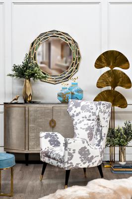 Комод Garda Decor ART-N2911-S Комод серебристый с каменн.столешницей 160*43*102см арт. ART-N2911-S