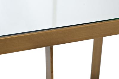 Стол журнальный Garda Decor KFG095 Стол журнальный зеркало/матовое золото 50*50*40см арт. KFG095