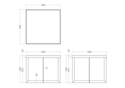 Стол журнальный Garda Decor KFG095 Стол журнальный зеркало/матовое золото 50*50*40см арт. KFG095