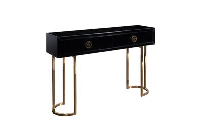 Мебель Garda Decor KFG16701 Консоль GD 2 ящика черная 120*30*78см арт. KFG16701
