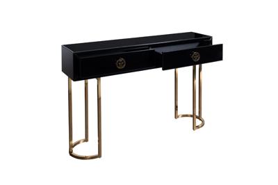 Мебель Garda Decor KFG16701 Консоль GD 2 ящика черная 120*30*78см арт. KFG16701