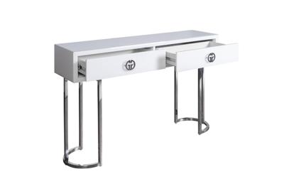 Мебель Garda Decor KFG16702 Консоль GD 2 ящика белая 120*30*78см арт. KFG16702
