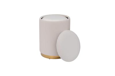 Мебель Garda Decor GY-18220 Банкетка велюр светло-бежевый/золото (2 в 1) d35,5*49см/d30,5*39см арт. GY-18220