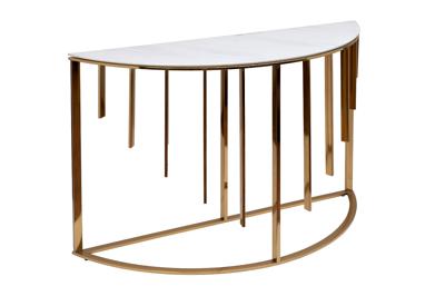 Консоль Garda Decor GY-00003 Консоль мрам.стекло/золото 120*40*80см арт. GY-00003