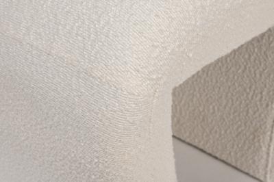 Мебель Garda Decor GY-08717 Банкетка букле белый d54*40,5*45,5см арт. GY-08717