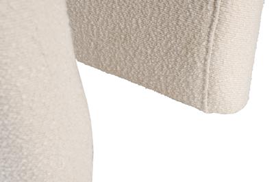 Мебель Garda Decor GY-08717 Банкетка букле белый d54*40,5*45,5см арт. GY-08717