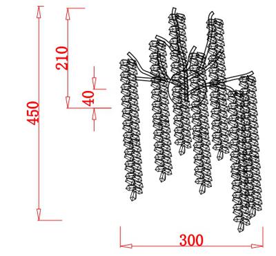 Бра Garda Decor 86-80853 Бра 40*h.40 см, металл цвет золото арт. 86-80853