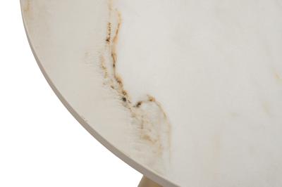Стол журнальный Garda Decor 76AR-00920 Стол журнальный керамогранит белый d50*50см арт. 76AR-00920