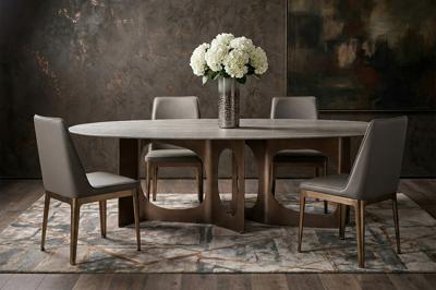 Мебель Garda Decor 58DB-24236 Стол обеденный Травертин (Travertine), столешница травертин 240*110*76см арт. 58DB-24236