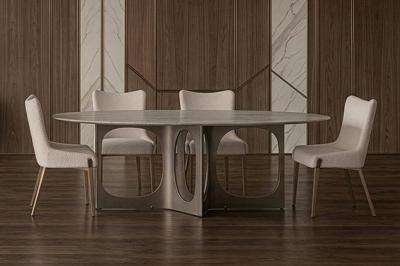 Мебель Garda Decor 58DB-24236 Стол обеденный Травертин (Travertine), столешница травертин 240*110*76см арт. 58DB-24236