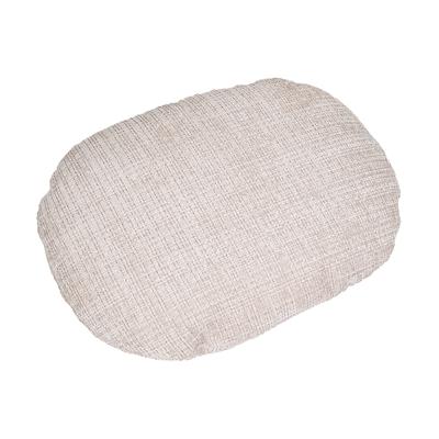 Кресло Bradexhome Оттоманка BLISS оранж/серый, экокожа, шенилл арт. FR 1072