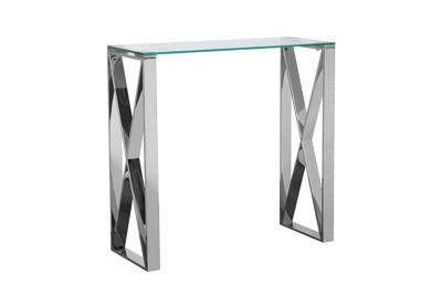 Мебель Garda Decor 47ED-CST008/80 Консоль прозр.стекло/хром 80*30*78см арт. 47ED-CST008/80