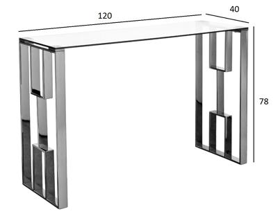 Мебель Garda Decor 47ED-08201 Консоль прозр.стекло/золото 120*40*78см арт. 47ED-08201