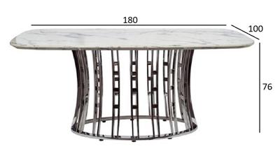 Мебель Garda Decor 45EX-DT122-1 Стол обеденный светло-серый 180х100х76см (МДФ) арт. 45EX-DT122-1