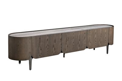 Мебель Garda Decor 58DB-24230 Тумба под телевизор Травертин (Travertine) 220*42*52,5см арт. 58DB-24230
