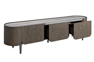 Мебель Garda Decor 58DB-24230 Тумба под телевизор Травертин (Travertine) 220*42*52,5см арт. 58DB-24230