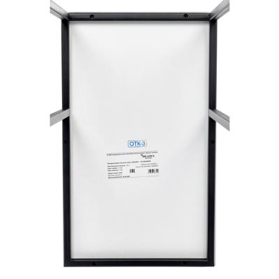 Стол Bradexhome Придиванный столик Loft 50x30см, белый мрамор, чёрные ножки арт. RF 0358