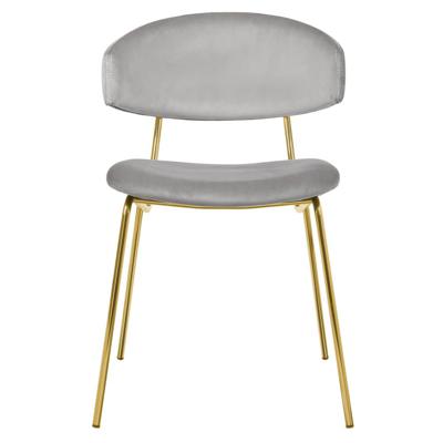 Стул Bradexhome Стул Elle серый с золотыми ножками арт. RF 0719