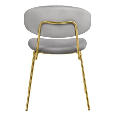 Стул Bradexhome Стул Elle серый с золотыми ножками арт. RF 0719
