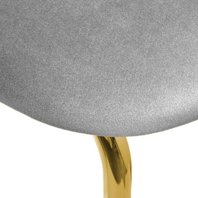 Стул Bradexhome Стул Elle серый с золотыми ножками арт. RF 0719
