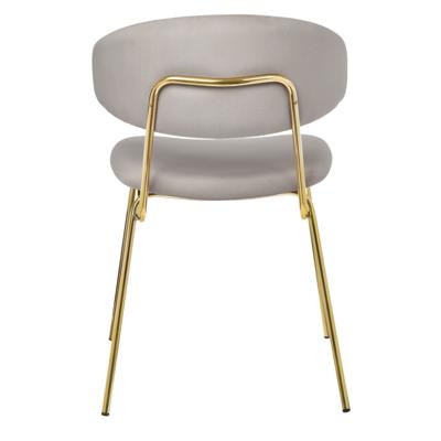 Стул Bradexhome Стул Elle серый с золотыми ножками RF 0781 арт. RF 0781