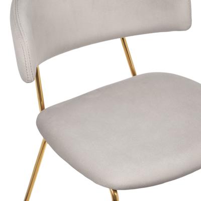 Стул Bradexhome Стул Elle серый с золотыми ножками RF 0781 арт. RF 0781