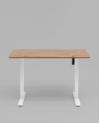 Компьютерный стол Stool Group Стол с регулировкой высоты 1 мотор память 3 уровня высоты белый, столешница 110х60 см дерево арт. УТ000042294