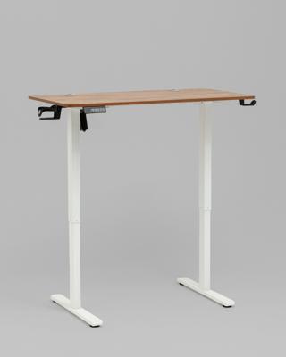 Компьютерный стол Stool Group Стол с регулировкой высоты 1 мотор память 3 уровня высоты белый, столешница 110х60 см дерево арт. УТ000042294