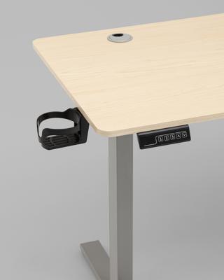 Компьютерный стол Stool Group Стол с регулировкой высоты 1 мотор память 3 уровня высоты серый, столешница 110х60 см светлое дерево арт. УТ000042295