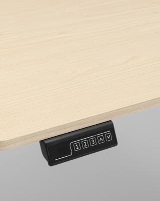 Компьютерный стол Stool Group Стол с регулировкой высоты 1 мотор память 3 уровня высоты серый, столешница 110х60 см светлое дерево арт. УТ000042295