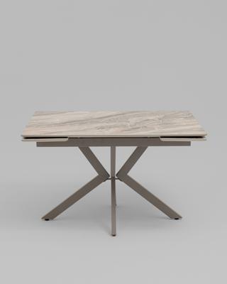 Стол Stool Group Стол Marmer 120-180/80/76, столешница МДФ16/керамика Venetian Br.Lt, подстолье металл латте (двойной артикул) арт. УТ000043044