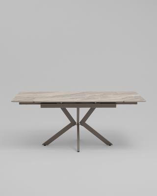 Стол Stool Group Стол Marmer 120-180/80/76, столешница МДФ16/керамика Venetian Br.Lt, подстолье металл латте (двойной артикул) арт. УТ000043044