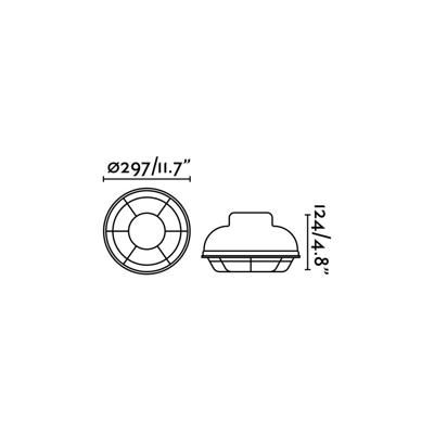 Потолочный светильник Faro Плафон уличный Helmet белый арт. 059887