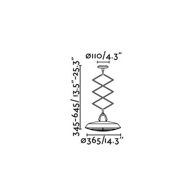 Подвесной светильник Faro Люстра выдвижная Plec белая арт. 061385