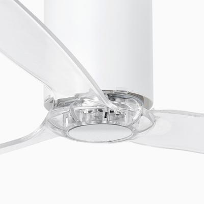 Вентилятор  Faro Матово-белый / прозрачный потолочный вентилятор Tube Fan арт. 059103