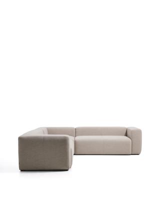 Диван La Forma (ех Julia Grup) Угловой диван Blok бежевого цвета из синели, 5 мест, 320 x 290 см арт. 505802