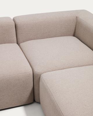Диван La Forma (ех Julia Grup) Угловой диван Blok бежевого цвета из синели, 5 мест, 320 x 290 см арт. 505802