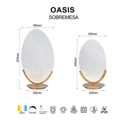 Лампа Mantra 9653 Настольная лампа OASIS арт. 507483