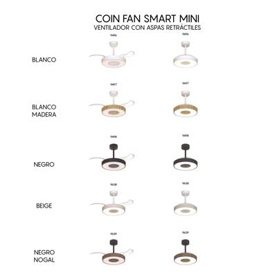 Вентилятор  Mantra 9639 Люстра потолочная-вентилятор COIN FAN MINI SMART арт. 507405