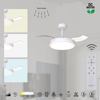 Вентилятор  Mantra 9665 Люстра потолочная-вентилятор LUNA арт. 507419