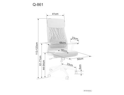 Кресло компьютерное Signal Кресло компьютерное SIGNAL Q-861 R черный арт. OBRQ861RC