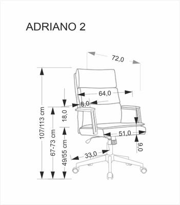 Кресло компьютерное Halmar Кресло компьютерное HALMAR ADRIANO 2 светло-серый арт. V-CH-ADRIANO_2-FOT-J.POPIEL
