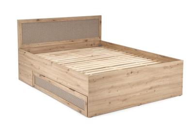 Кровать Halmar Кровать HALMAR BORNEO LOZ-160 дуб артизан/черный, 160/200 арт. V-PL-BORNEO-LOZ-160