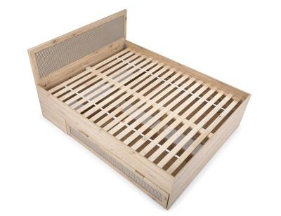 Кровать Halmar Кровать HALMAR BORNEO LOZ-160 дуб артизан/черный, 160/200 арт. V-PL-BORNEO-LOZ-160