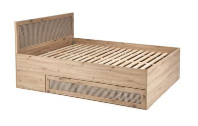 Кровать Halmar Кровать HALMAR BORNEO LOZ-160 дуб артизан/черный, 160/200 арт. V-PL-BORNEO-LOZ-160