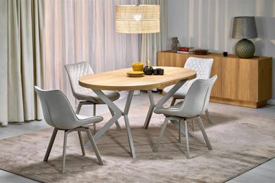 Стол Halmar Стол обеденный HALMAR PERONI дуб гикори/кашемир 100-250/100 арт. V-PL-PERONI-ST-HIKORA/KASZMIR