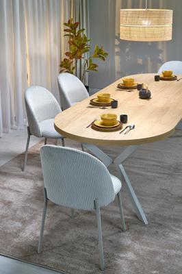 Стол Halmar Стол обеденный HALMAR PERONI дуб гикори/кашемир 100-250/100 арт. V-PL-PERONI-ST-HIKORA/KASZMIR