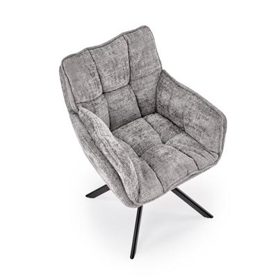 Стул Halmar Стул HALMAR K597 серый/черный, поворотный арт. V-CH-K/597-KR-POPIELATY